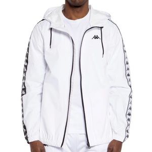 kappa windbreaker white